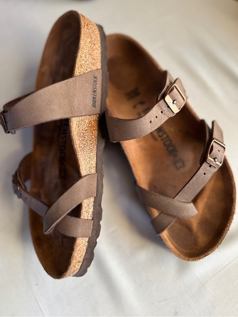 Birkenstock Mayari Birko-Flor Sandals Mocha Size 38 (7-7.5 US Women’s)